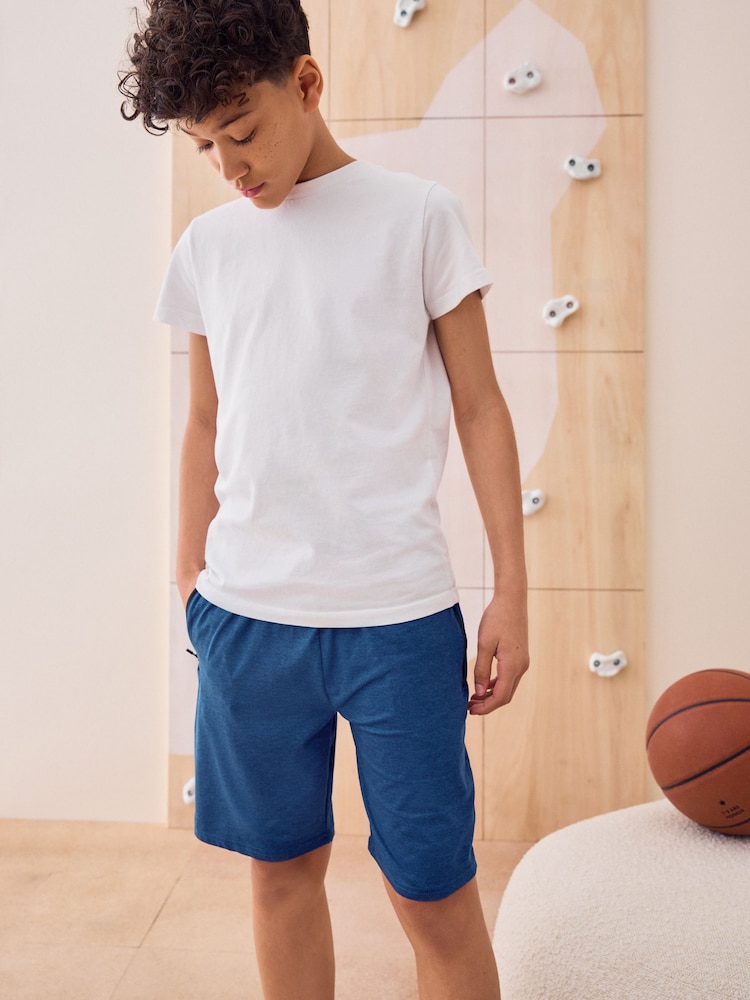 Navy Light Weight Sports Shorts (3-17yrs) - Image 1 of 8