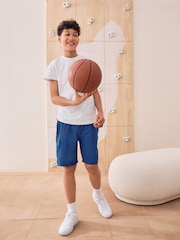 Navy Light Weight Sports Shorts (3-17yrs) - Image 3 of 8