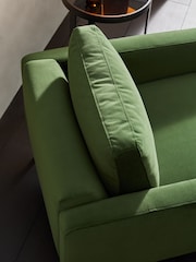 MADE.COM Matt Velvet Grass Green Jarrod Accent Chair - Image 2 of 5