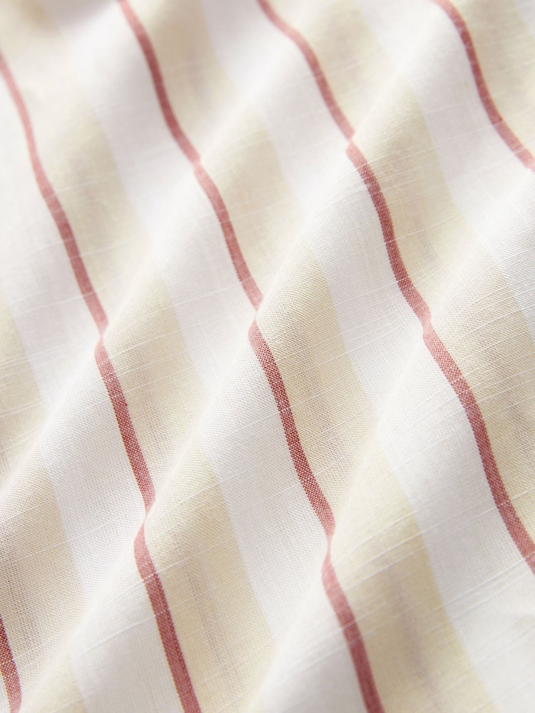 Neutral Stripe Short Sleeve Cotton Shirt - Image 6 of 6