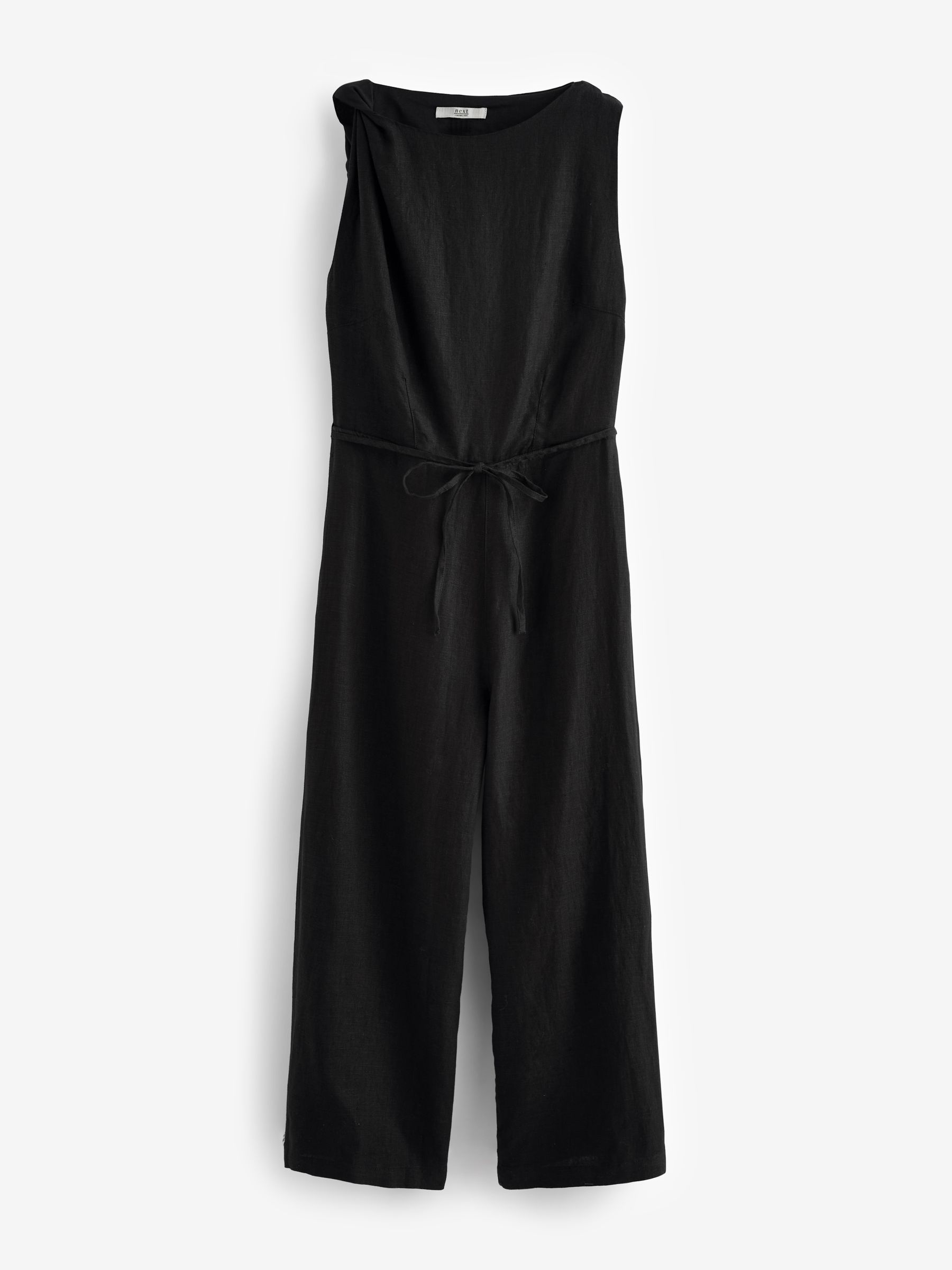 Next black linen jumpsuit shop