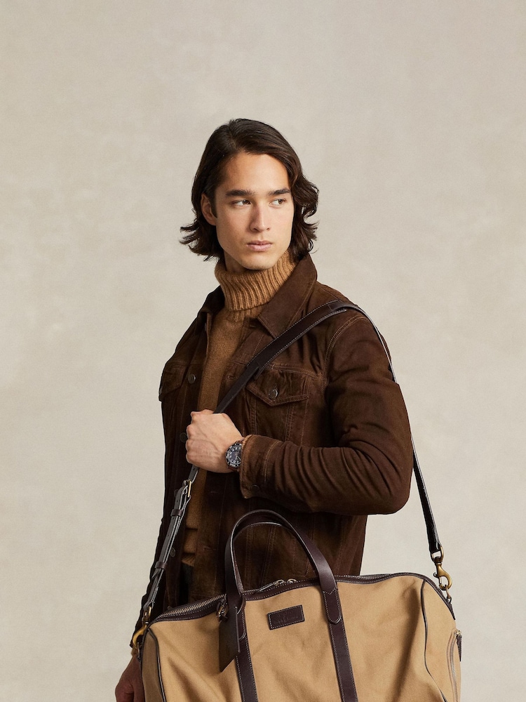 Polo Ralph Lauren Leather-Trim Canvas Duffel Bag - Image 1 of 6