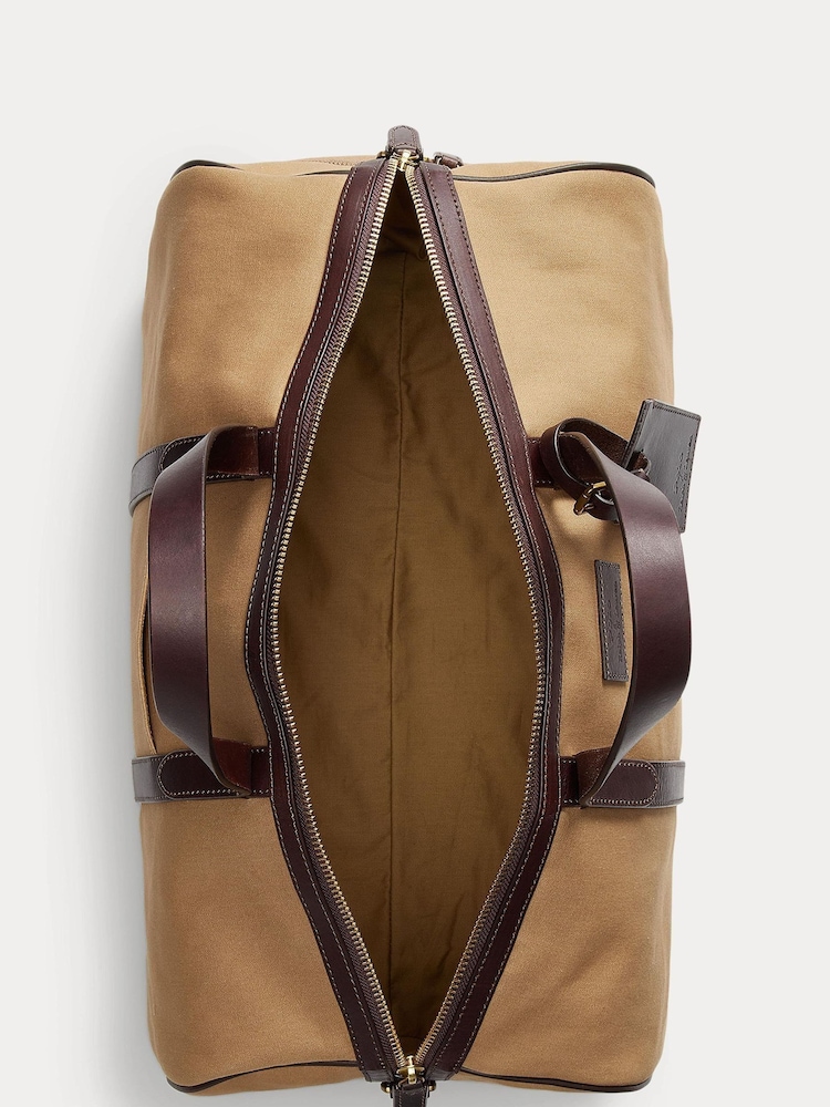 Polo Ralph Lauren Leather-Trim Canvas Duffel Bag - Image 5 of 6