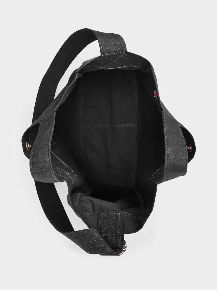 Polo Ralph Lauren Canvas Shopper Logo Tote Bag - Image 9 of 13
