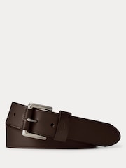 Polo Ralph Lauren Dark Brown Signature Pony Leather Belt - Image 1 of 4