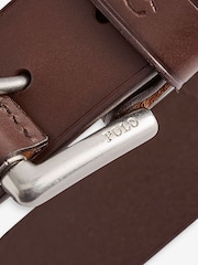 Polo Ralph Lauren Dark Brown Signature Pony Leather Belt - Image 3 of 4
