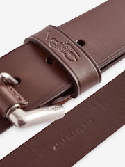 Polo Ralph Lauren Dark Brown Signature Pony Leather Belt - Image 4 of 4