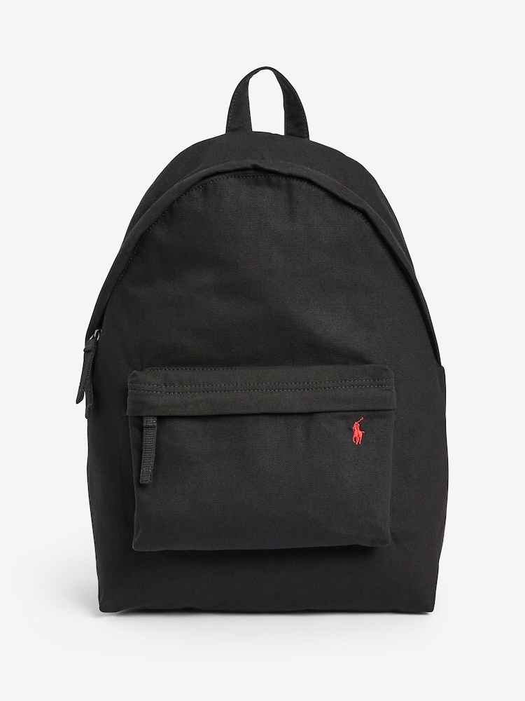 Polo Ralph Lauren Canvas 100% Cotton Pony Logo Backpack - Image 5 of 5