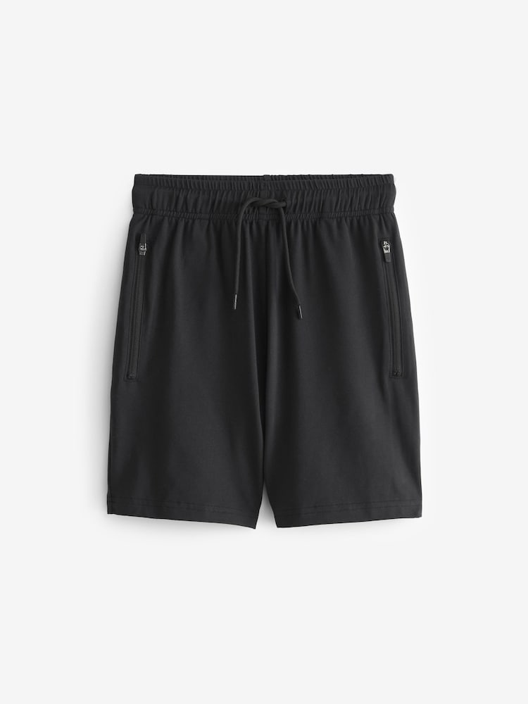 Black/Grey Light Weight Sports Shorts 2 Pack (3-17yrs) - Image 2 of 5