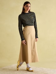Joules Grace Navy sparkle Long Sleeve Jersey Top - Image 5 of 8