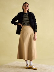 Joules Grace Navy sparkle Long Sleeve Jersey Top - Image 7 of 8
