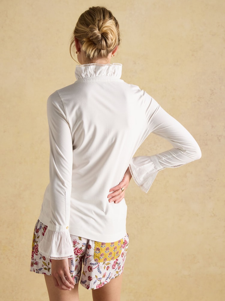 Joules Kate Long Sleeve Frilled Neck Top - Imagen 2 de 7 Joules Kate Long Sleeve Frilled Neck Top - Imagen 2 de 7