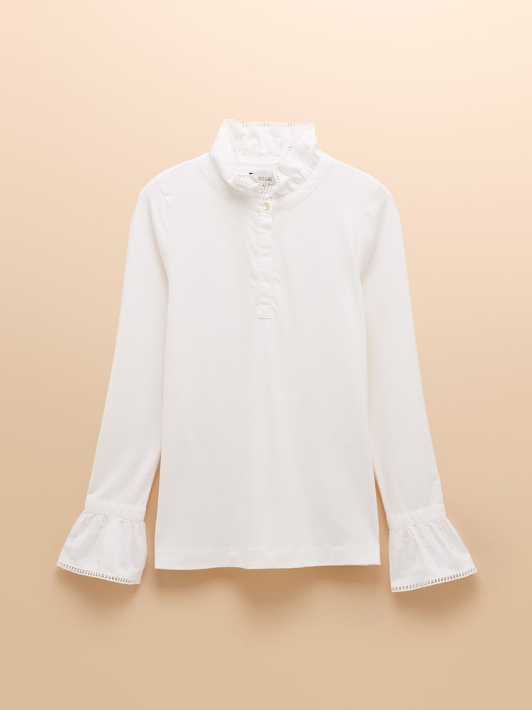 Joules Kate Long Sleeve Frilled Neck Top - Imagen 7 de 7 Joules Kate Long Sleeve Frilled Neck Top - Imagen 7 de 7