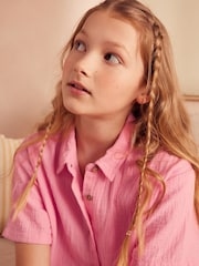 Розовый - 100% Cotton Button Through Short Pyjamas (6-16yrs) - Изображение 5 из 8