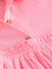 Розовый - 100% Cotton Button Through Short Pyjamas (6-16yrs) - Изображение 8 из 8