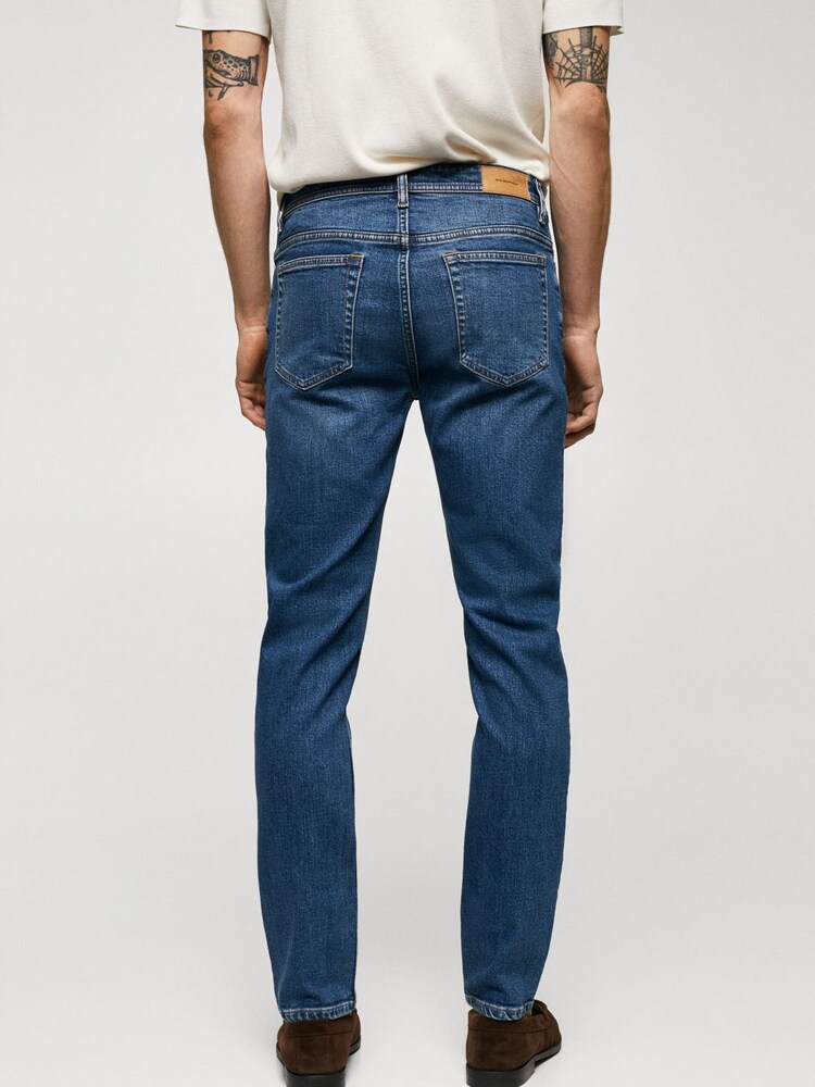 Mango Blue Slim Fit Jeans - Image 2 of 7