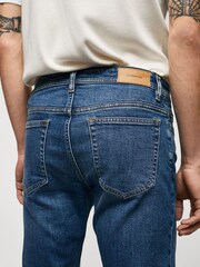 Mango Blue Slim Fit Jeans - Image 5 of 7