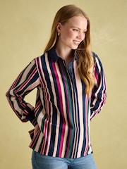 Joules Sammie Multi Striped Heavyweight Cotton Rugby Shirt - Image 1 of 7