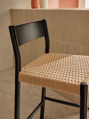 MADE.COM Black Rhye Bar Stool - Image 2 of 3