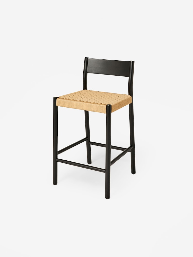 MADE.COM Black Rhye Bar Stool - Image 4 of 4