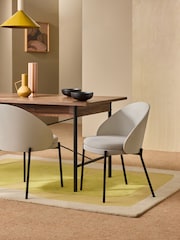 MADE.COM Set of 2 Grey Talia Dining Chairs - Image 1 of 6