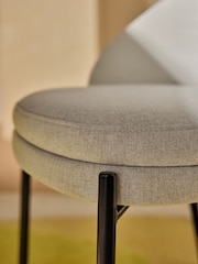 MADE.COM Set of 2 Grey Talia Dining Chairs - Image 3 of 6