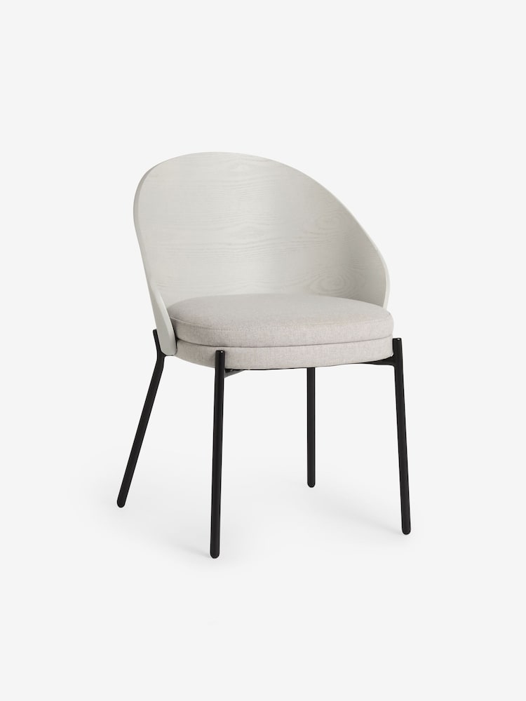 MADE.COM Set of 2 Grey Talia Dining Chairs - Image 6 of 6