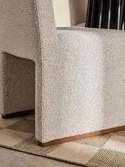 MADE.COM Light Natural Boucle Tova Dining Chair - Image 3 of 4