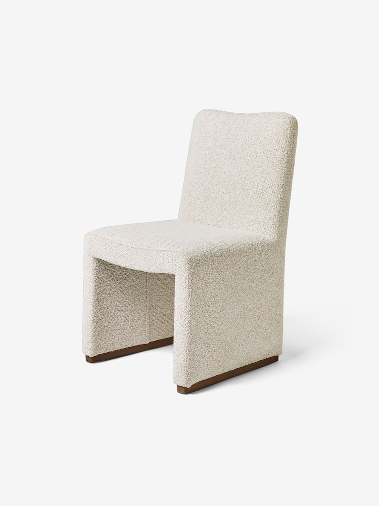 MADE.COM Light Natural Boucle Tova Dining Chair - Image 4 of 4