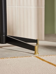MADE.COM Charcoal Grey Amalyn Bar Stool in Velvet - Image 3 of 4