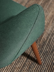 MADE.COM Bay Green and Walnut Legs Lule Dining Bench - Image 3 of 3