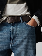 Brown Casual Faux Leather Belt - Image 1 of 5