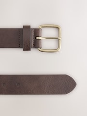 Brown Casual Faux Leather Belt - Image 5 of 5