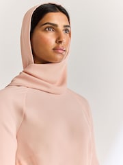 Pale Pink Long Sleeve Scarf Maxi Dress - Image 3 of 5