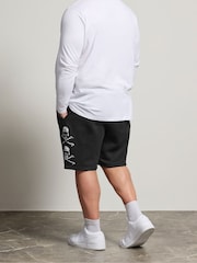 BadRhino Big & Tall Black Skull Jogger Short - Image 3 of 6