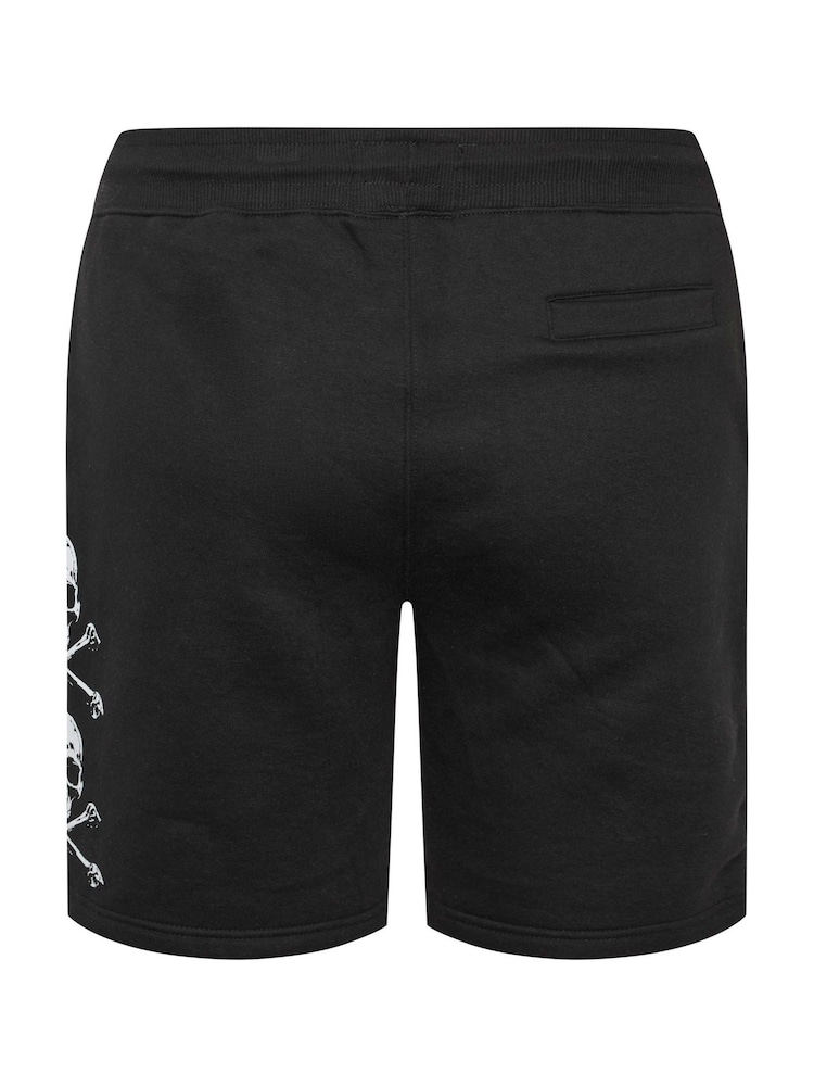 BadRhino Big & Tall Black Skull Jogger Short - Image 6 of 6 BadRhino Big & Tall Black Skull Jogger Short - Image 6 of 6