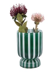 Present Time Retro Green Vase Rayado - Image 1 of 2
