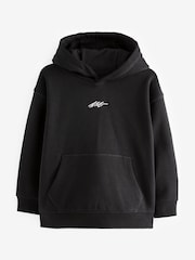 Black Plain Jersey Hoodie (3-16yrs) - Image 1 of 2