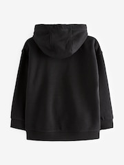 Black Plain Jersey Hoodie (3-16yrs) - Image 2 of 2
