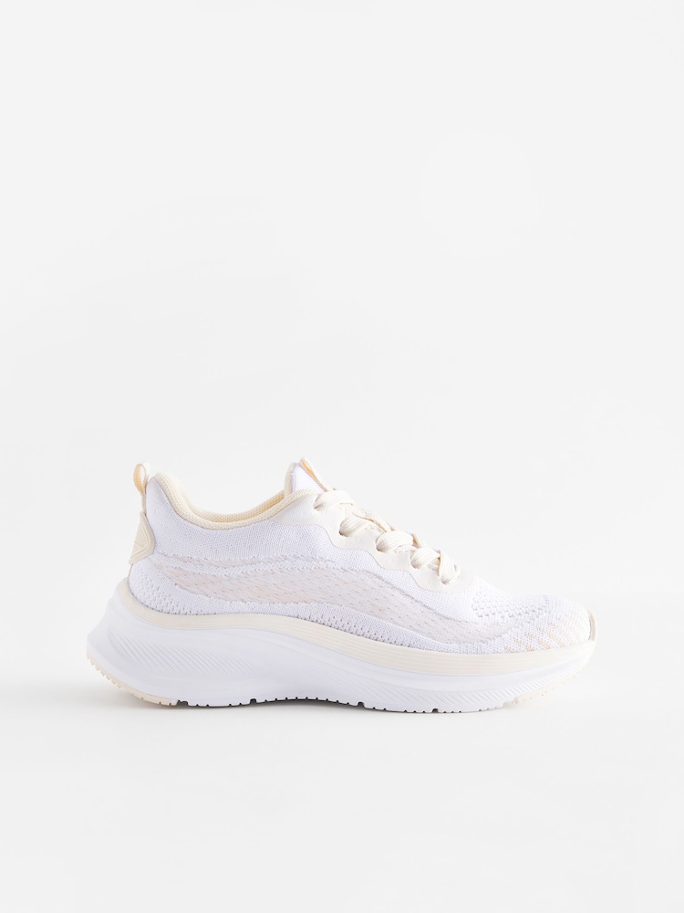 White - Lace-Up Trainers - Image 2 of 5 White - Lace-Up Trainers - Image 2 of 5
