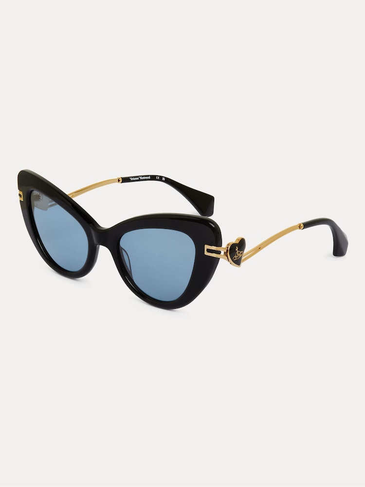 Vivienne Westwood Liza Black Sunglasses - Image 1 of 1