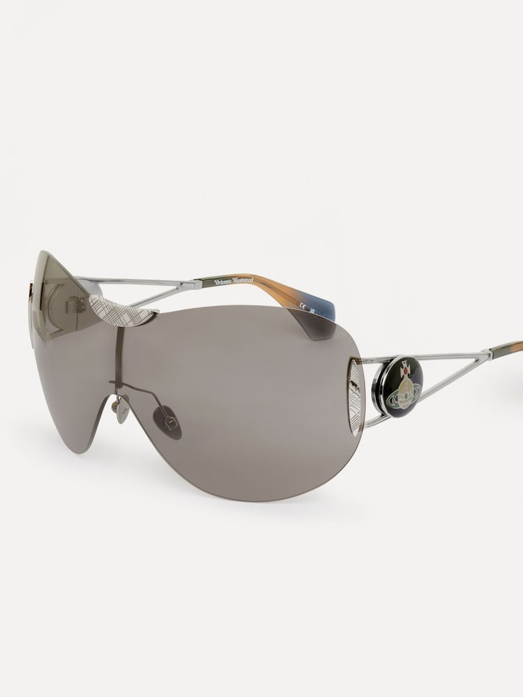 Vivienne Westwood Silver Tina VW7021 Sunglasses - Image 1 of 5