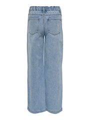 ONLY KIDS Blue Commet Wide Leg Elasticated Waist Jeans - Image 3 of 4