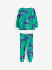 Multi Bright Dinosaur Snuggle Pyjamas 3 Pack (9mths-12yrs) - Image 4 of 8