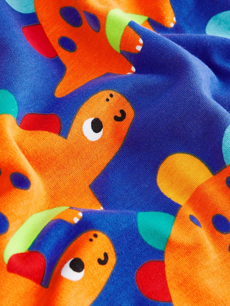 Multi Bright Dinosaur Snuggle Pyjamas 3 Pack (9mths-12yrs) - Image 8 of 8 Multi Bright Dinosaur Snuggle Pyjamas 3 Pack (9mths-12yrs) - Image 8 of 8