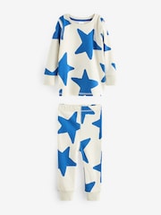 Red/Green/Blue Stars Snuggle Pyjamas 3 Pack (9mths-12yrs) - Image 2 of 6