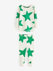 Red/Green/Blue Stars Snuggle Pyjamas 3 Pack (9mths-12yrs) - Image 3 of 6