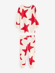 Red/Green/Blue Stars Snuggle Pyjamas 3 Pack (9mths-12yrs) - Image 4 of 6