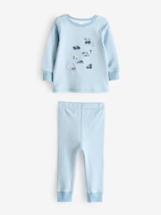Blue Transport Snuggle Pyjamas 3 Pack (9mths-12yrs) - Image 3 of 6