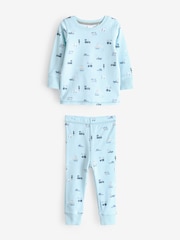 Blue Transport Snuggle Pyjamas 3 Pack (9mths-12yrs) - Image 4 of 6